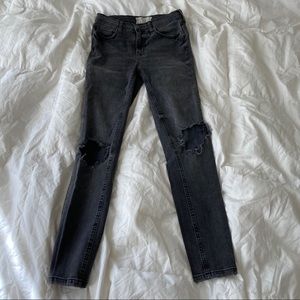 Free people grey skinny jeans